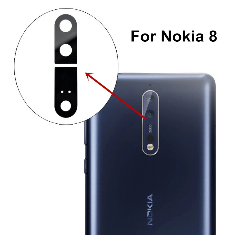 Rear Back Camera Glass Lens Cover For Nokia 8 7 Plus 6.1 X6 X5 With Adhesive  - Image 3 of 4