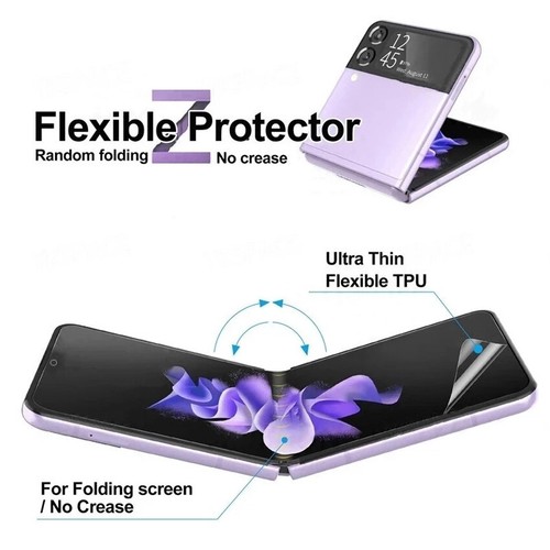 1Pc Soft Screen Protector Film TPU Hydrogel For Samsung Galaxy Z Flip 3/4 5G - Picture 8 of 12