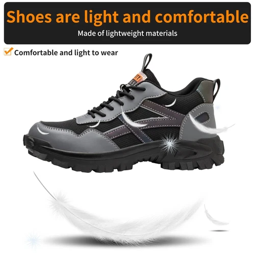 【Heavy Duty】Mens Work Boots Safety Shoes Steel Toe Cap Sneakers Lightweight - Imagen 39 de 41