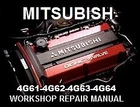 MITSUBISHI ENGINE 4G61 4G62 4G63 4G64 4G32-4G52 4G92 WORKSHOP REPAIR MANUAL CD