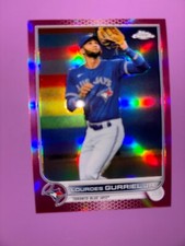 2022 Topps Chrome Pink Refractor #206 Lourdes Gurriel Jr. Baseball Card