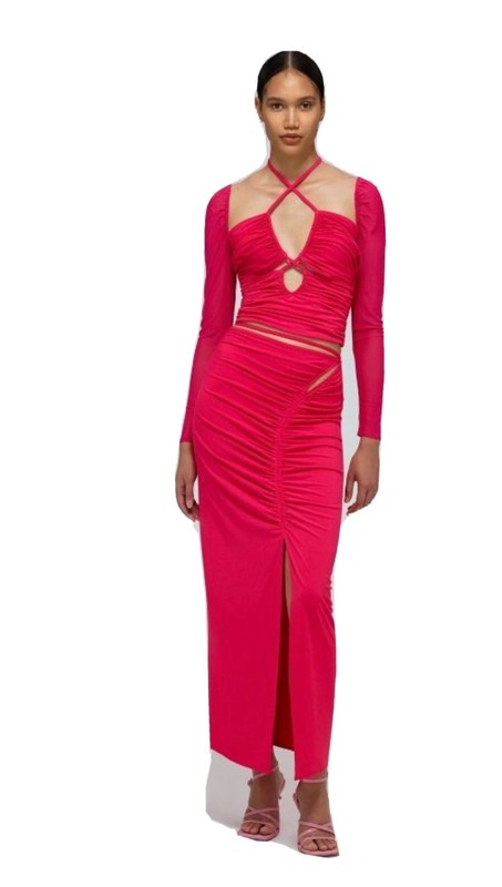 Self Portrait Cut Out Jersey Top and Skirt, Dress Size 6 New w/tags