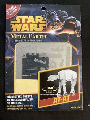 Fascinations Metal Earth Star Wars Imperial AT-AT MMS252 3D Model Kit ...