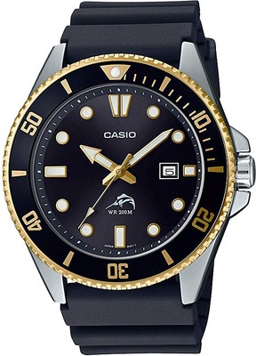 CASIO Marlin Diver Taucheruhr MDV-106G-1A Schwarz Neu 200M 44mm Mineralglas 2020