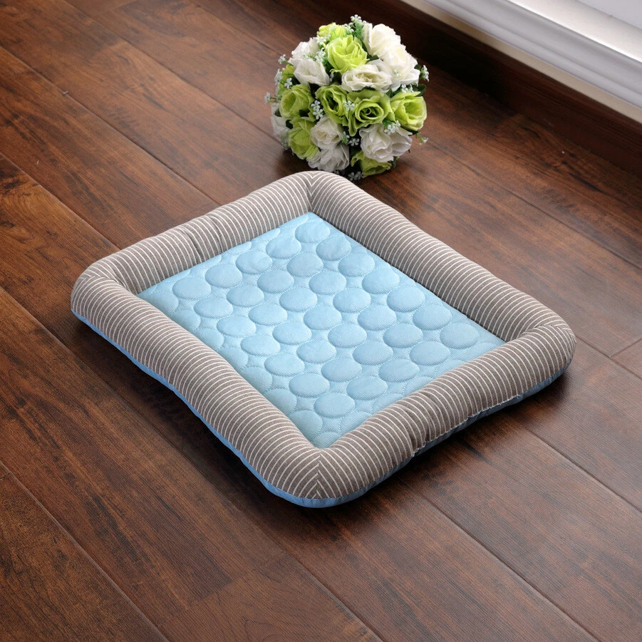 Pet Cooling Pad Bed For Dogs Cats Puppy Kitten Cool Mat Pet Blanket Ice Silk Mat - Image 2 of 4