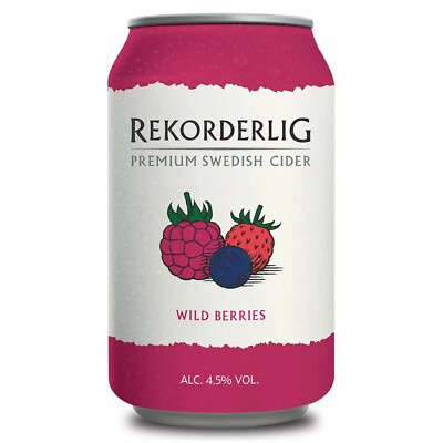 Rekorderlig DPG Wildberry Premium Cider 4,5%vol 24 x 33cl Tray inkl. 6  Pfand