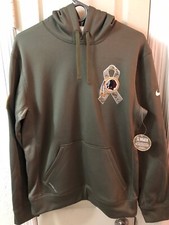 Nike NFL Washington Redskins Salute To Service Hoodie 652699 222 NWT Sz S
