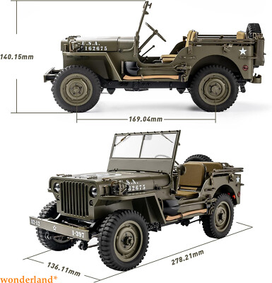 RocHobby 1/12 1941 MB RCジープ4x4 Amazon.com: WOWRC RocHobby 1/12 1941 MB Scaler RC Jeep, 4x4 Hobby