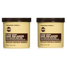 TCB No Base Creme Hair Relaxer, Regular 15 oz- Regular - 2 PACK