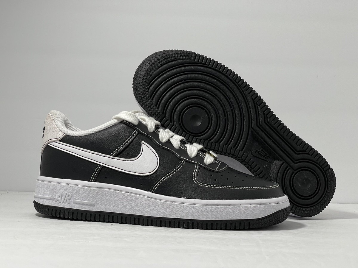 Nike Air Force 1 'White Stitching' Black Sneaker Brand New Nike Air Force 1 'White Stitching' Black Sneaker Brand New