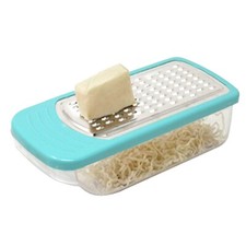 Stainless Steel Mini Cheese Nutmeg Ginger Veg Grater with Storage Tub Container