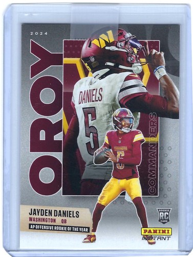 JAYDEN DANIELS 1 /10479 Panini Instant 2024 NFL AP Offensive Rookie of the Year