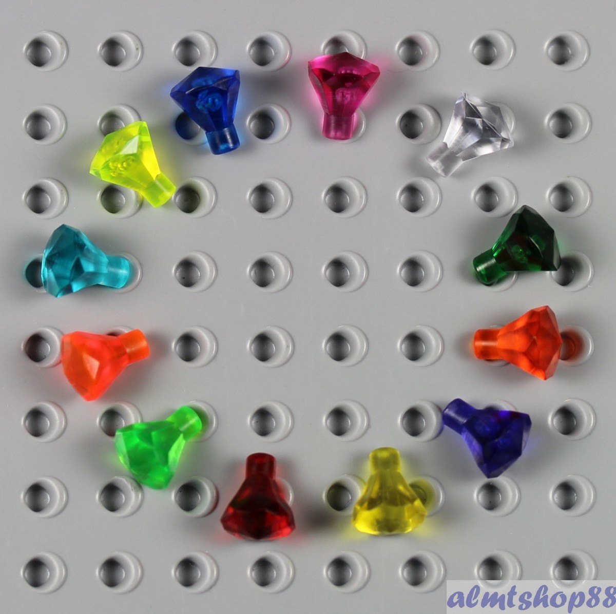 LEGO - 12 pcs Lot Gems Jewels Diamond Facet Crystals Stone Rock