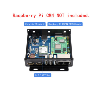 Dual Ethernet Wifi Bluetooth GPIO Expansion Board für RPI Raspberry Pi CM4 Lite