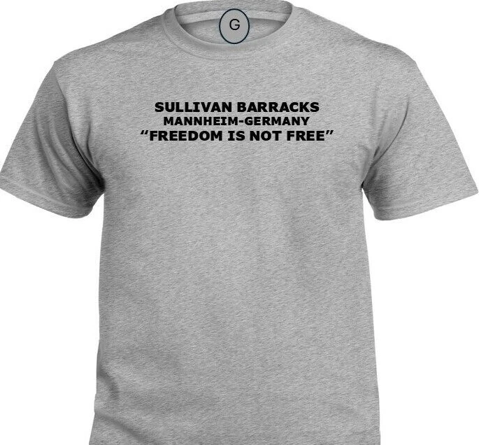 SULLIVAN BARRACKS *MANNHEIM-GERMANY* FREEDOM* INDIVIDUAL BASE PT SHIRT - Picture 1 of 9