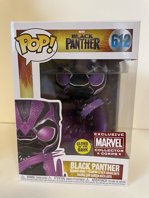 Funko Pop! Marvel Black Panther #612 Collector Corps Exclusive GITD