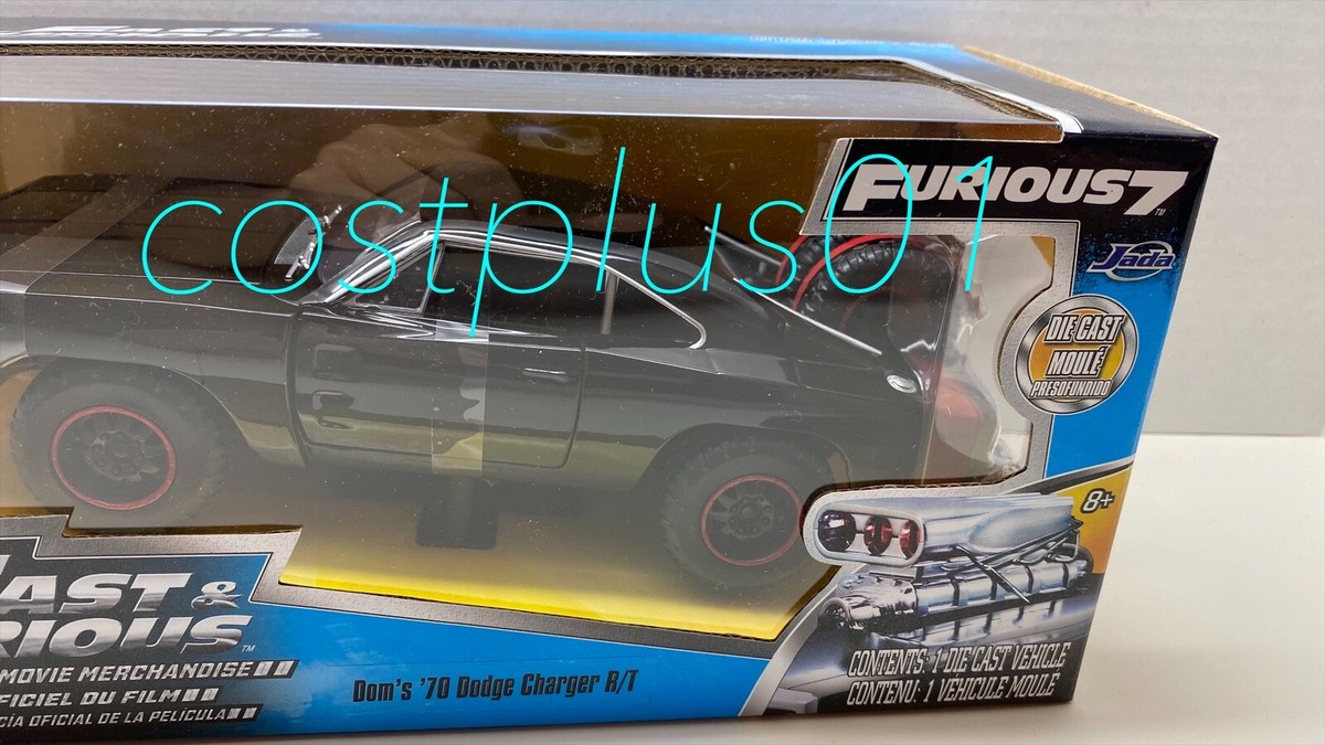 JADA FAST & FURIOUS DOM'S 1970 DODGE CHARGER RT 1:24 BLACK