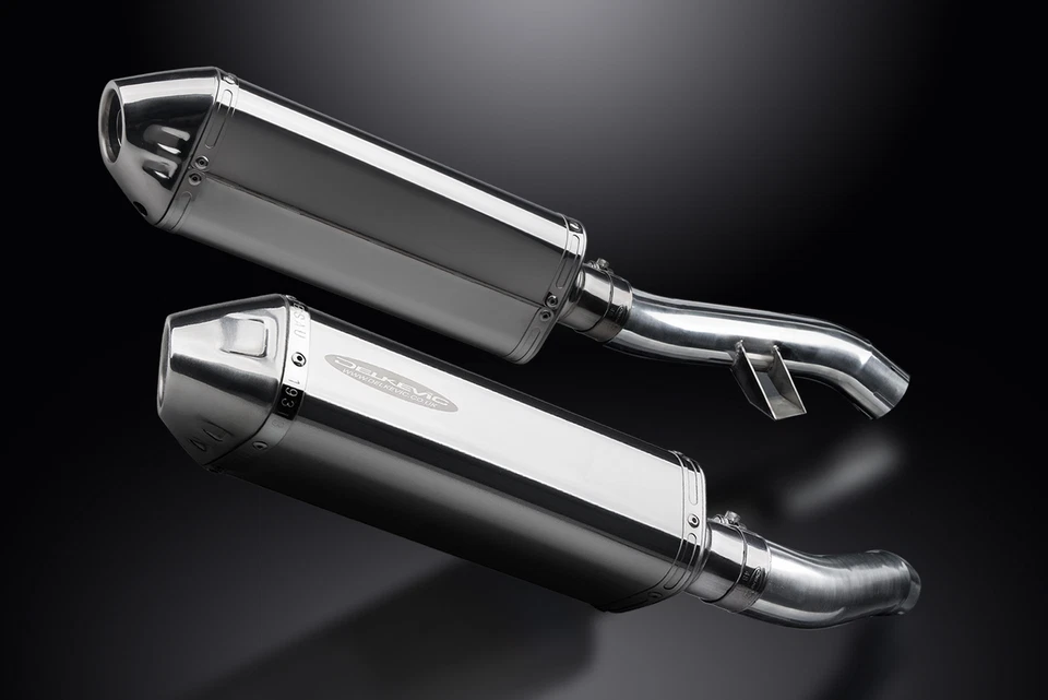 Yamaha FJR1300 06-24 Delkevic Slip On Exhaust 13" Stainless Tri-Oval Muffler Kit - Image 3 of 4