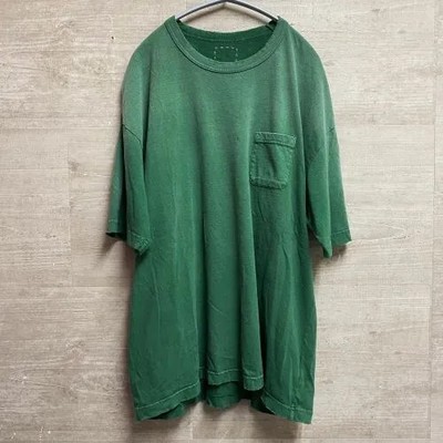 visvim Jumbo Tee S/S Crash short sleeve T-shirt green size 4 