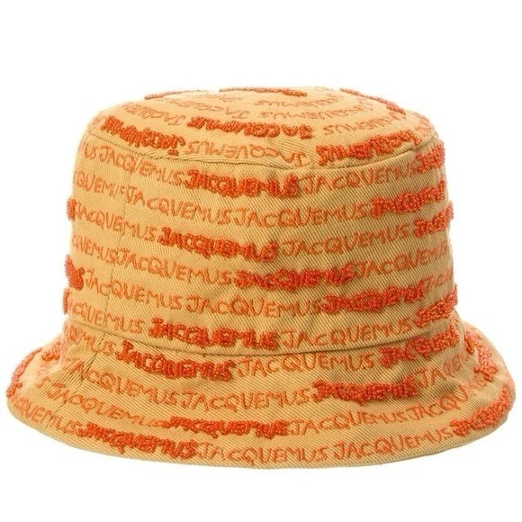 Jacquemus — NEW Jacquemus Beaded and Embroidered Logo Bucket Hat