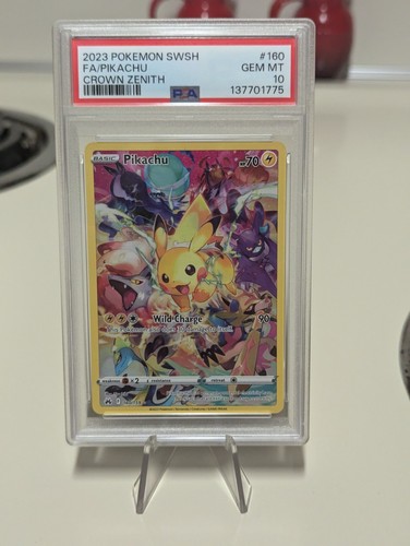 Pokemon Pikachu Crown Zenith Secret Rare Full Art #160 PSA 10 Gem Mint