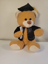 Hug Fun Graduation Teddy Bear Plush Stuffed Animal Cap Gown Diploma