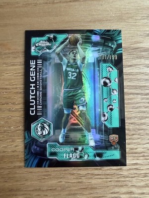 2025-26 Topps Chrome Update - Cooper Flagg Clutch Gene Refractor /199 (RC)