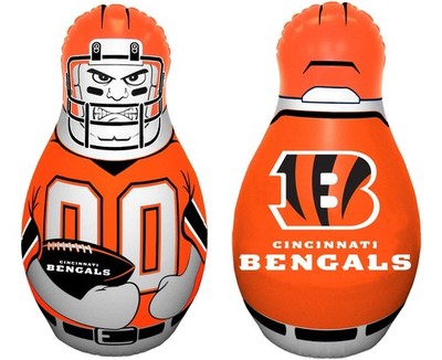 Fremont Die NFL Cincinnati Bengals Bop Bag Inflatable Tackle Buddy Punching Bag