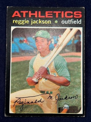 1971 Topps #20 Reggie Jackson Oakland Athletics 3rd Year LEGEND Mr. October