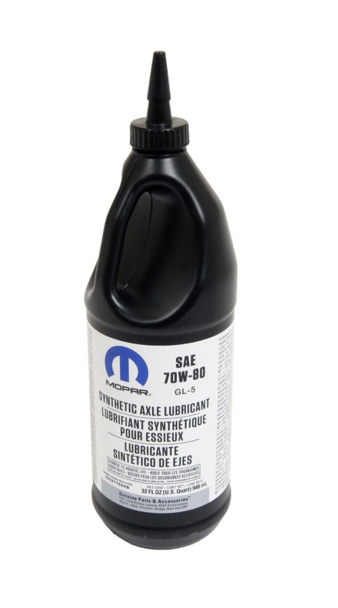 Genuine OEM Mopar 70w-80 Synthetic Axle Lubricant 68227765AB Gear Oil GL-5