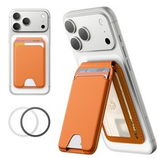 for MagSafe Wallet with Adjustable Stand, 5 Card Holder with RFID Blocking, M...