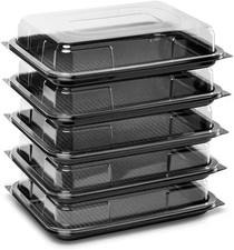 Große Sandwichplatte mit Deckel Catering Wiederverwendbar Party Platten Tabletts Auswahl