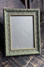 Greco Venetian Gallery Picture Frame 5x7 Ornate Green & Gold Tone USA Made New