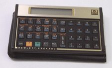 HP 12c Financial Calculator Black W/ Case Tested