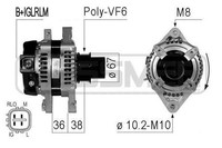 Messmer Lichtmaschine Generator 100A 14V FüR Toyota Yaris 1.0 Vvt-I