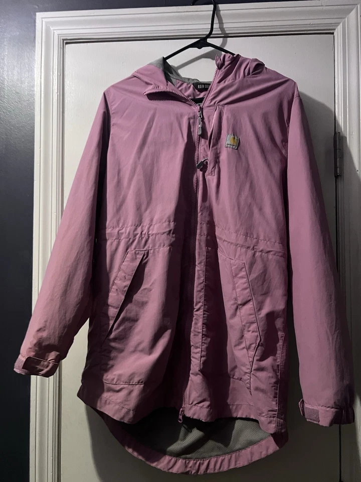 Chaqueta para mujer Carhartt Rain Defender calce relajado rosa talla M 8-10 OC4221-W Foto 4 de 4