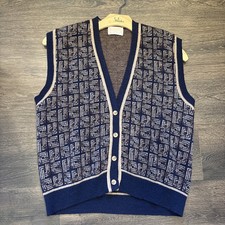 Vintage 70s 80s Pendleton Wool Sweater Vest Geometric XL Made in USA Grandpacore