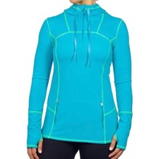 Kirkland Signature Active Quarter Zip Pullover Overlock Stitch Track Hoodie M