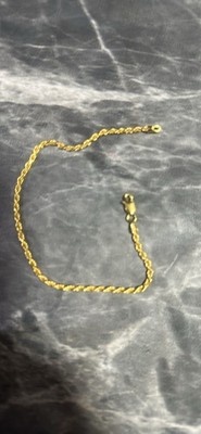 gold over 925 sterling silver 8in braclet