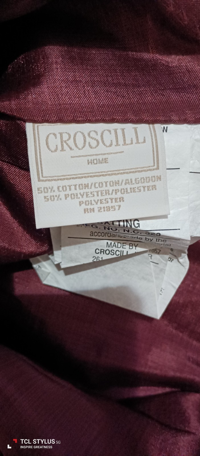 NOS 3Pcs  Croscill Dover Manor King Pillow Shams & Bed Skirt Dust Ruffle