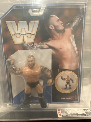 2019 Mattel WWE Retro Randy Orton RKO CAS 85+ (89.1) 90 Graded MOC w/ SOA