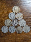 silver mercury dimes lot of 10 different early dates
