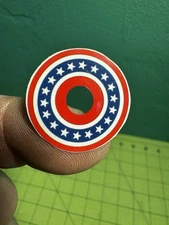 Patriotic Design Stickers for All Pinball Machines; Bally, Stern, Williams, Etc.