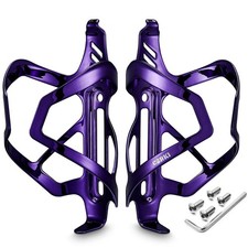 Cycles Heavy Duty Bike Water Bottle Holder, Lightweight Purple Water Bottle C...