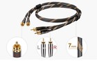 SKW Audiophiles Audio Cable 2RCA to 2 RCA Male to Male 7mm 3.2ft/1M 24k Gold Pl. — photo 6