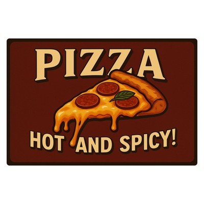 Pizza Hot Spicy Blechschild | 20x30cm | Dekoschild Schild Metallschild