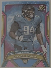 2025 Topps Resurgence Sky Blue & Pink Refractor RC Maason Smith Jaguars