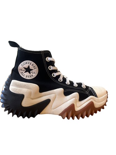 Mens Size 6 Womens 7.5 - Converse Run Star Motion Black Gum Honey Platform