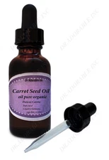 1 oz Carrot Seed Oil Pure Undiluted Cold Pressed Glass Bottle with Glass Dropper