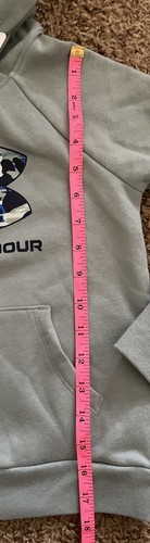 NWT Under Armour Girl's Fleece Big Logo Hoodie Size Small Light Gray - Picture 6 of 6